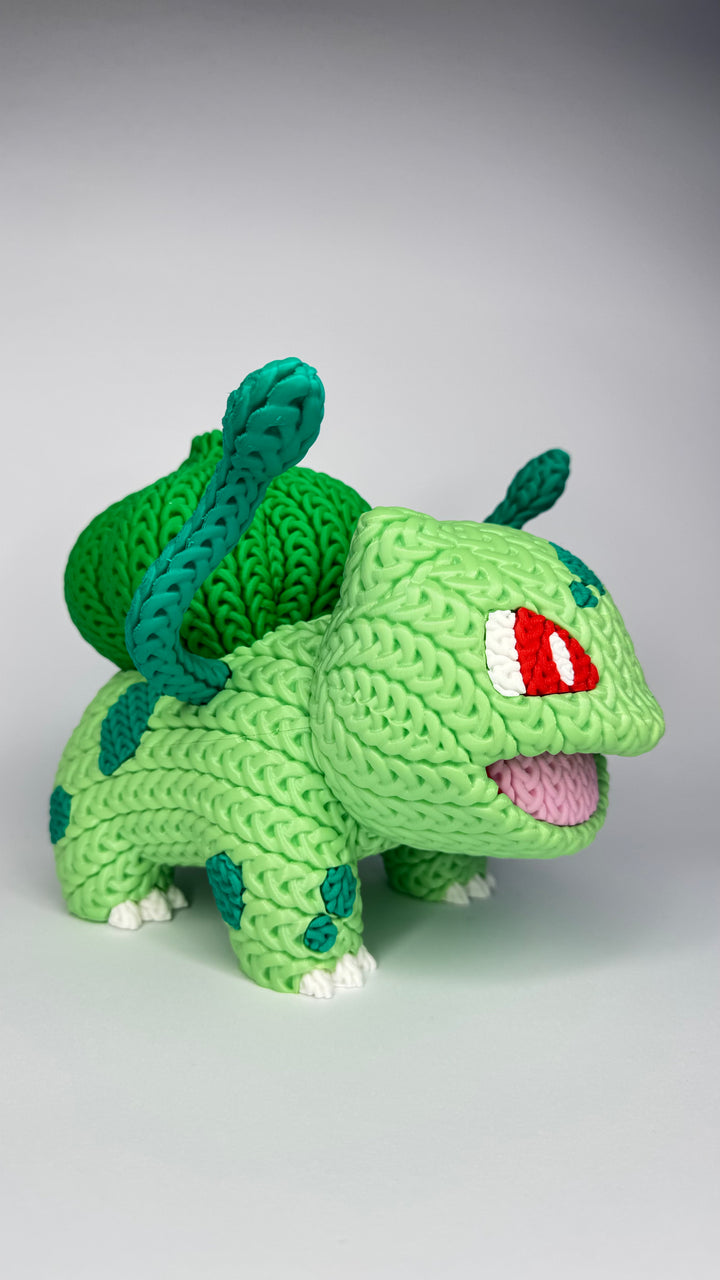 Бульбазавр у в’язаному стилі