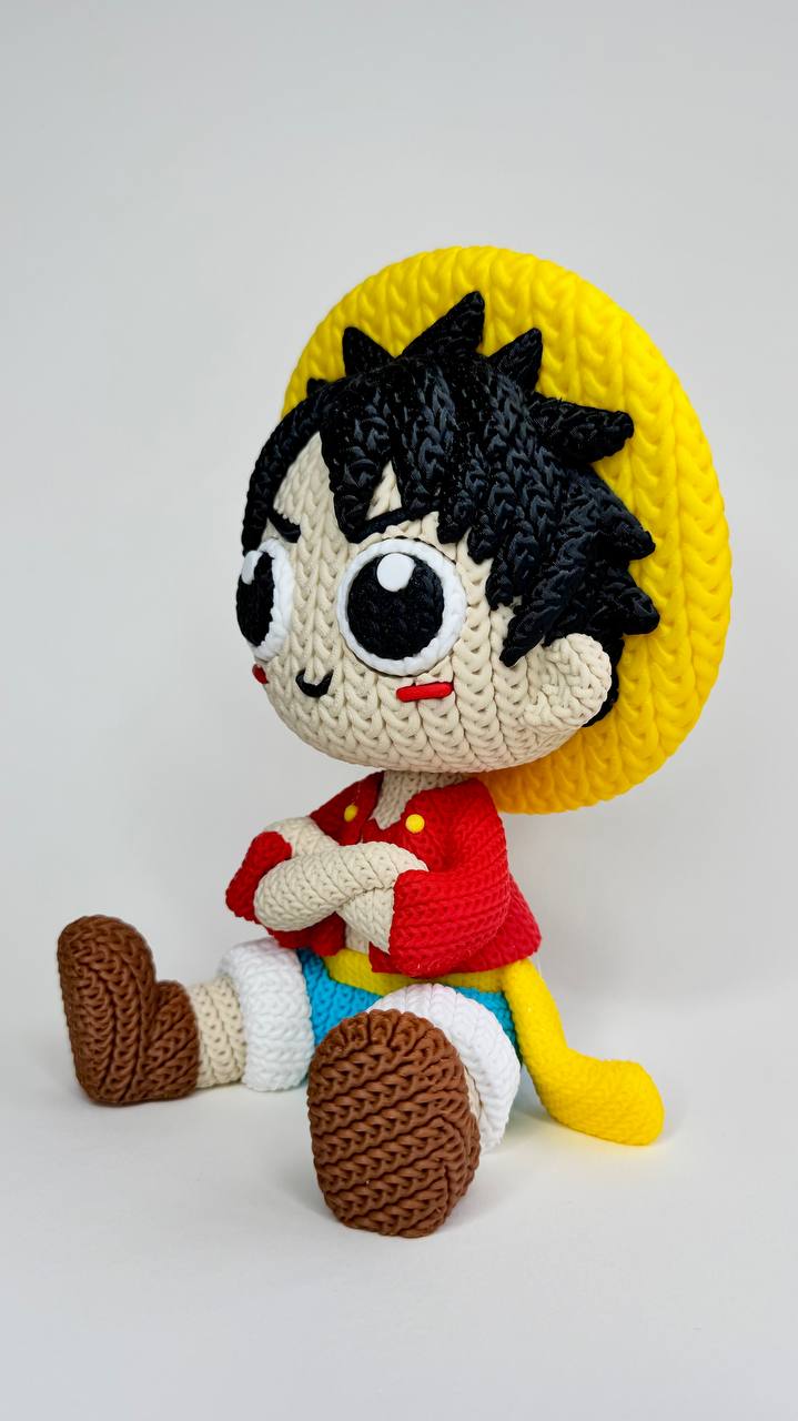 Monkey D. Luffy у в’язаному стилі