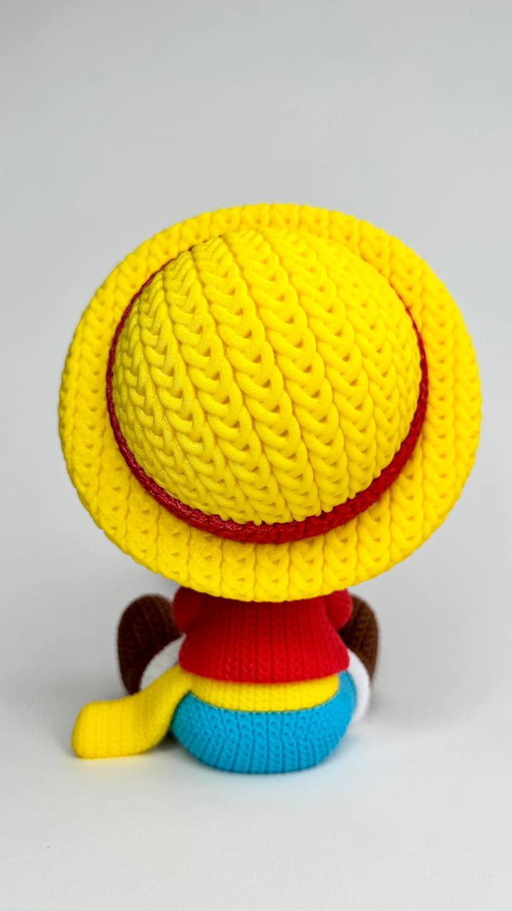 Monkey D. Luffy у в’язаному стилі - Education Cards